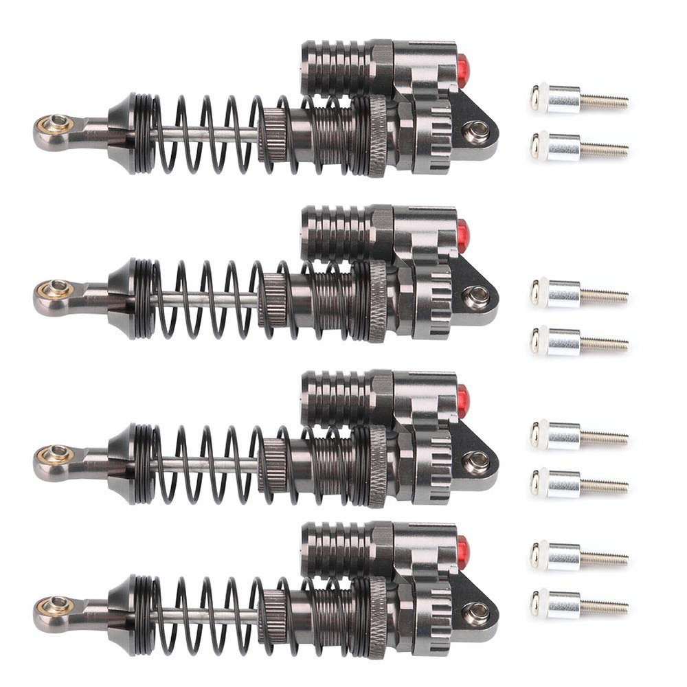 Aluminum Shock Absorber Springs Set for Axial/ SCX10/ D90/ RC Crawler Car, 4 Pack