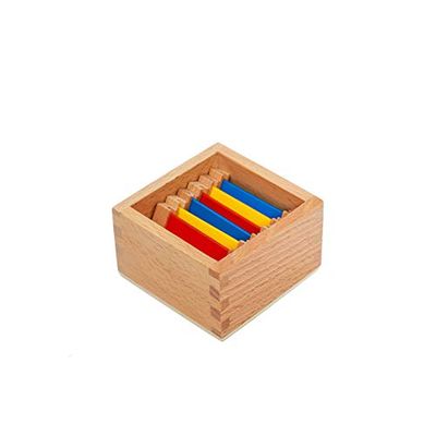 Adena Montessori Color Tablets(1st Box) Materials Color Recognition and Sorting Toys Early Childhood Cognitive Development Toys