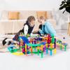 PicassoTiles 150 Piece Race Car Track Building Block Educational Toy Set Magnet Tile Magnetic Blocks Playset 4 Cars Early STEM Learning Construction Kit Hand-Eye Fine Motor Skill Brain Training PTR150 view 2