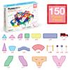 PicassoTiles 150 Piece Race Car Track Building Block Educational Toy Set Magnet Tile Magnetic Blocks Playset 4 Cars Early STEM Learning Construction Kit Hand-Eye Fine Motor Skill Brain Training PTR150 view 3