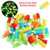 50 PCS Colt Toy Gun Pistol Revolver Replacement Rubber Bullets Ammo Refill Pack - Rubber Tip Glow in the Dark Toy Gun Bullets Mixed Color, Compatible with M1911 Toy Gun, C96 Toy Gun and 45 ACP Toy Gun view 2