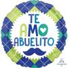 Anagram 4198801 Te Amo Abuelito Foil Mylar Party Balloon, 17", Multicolor, Pack of 1 view 1