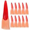 20pcs Fake Witch Fingers Halloween Witch Fingers Scary Witch Nails Nail Claws False Nail Halloween Costumes Cosplay view 1