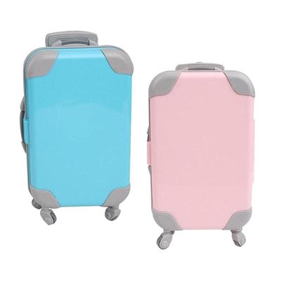 2Pcs Cute Doll Suitcase Travel Simulation Fit for 18" Generation Doll Gift