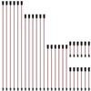 DYWISHKEY 30 Pieces Male to Female 3-Pin Servo Extension Cord Lead Wire Cable Connectors, Servo Remote Control Cables (5 Sizes) view 1