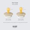 BIBS Pacifiers Colour Collection | Natural Rubber Baby Pacifier | Set of 2 BPA-Free Soothers | Made in Denmark | 6+ Months (Pack of 2) | Blush Night/Vanilla Night view 2