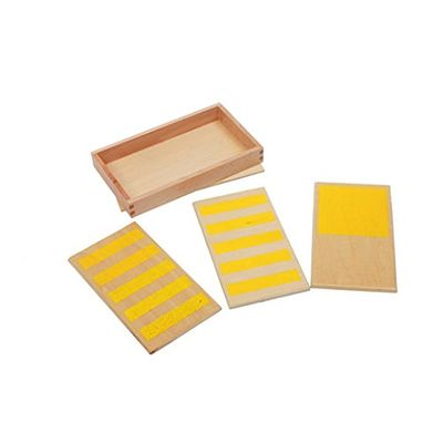 Adena Montessori Rough & Smooth Boards with Box Montessori Wooden Materials for Preschool