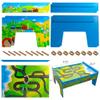 FUNPENY Train Table Toys,Wooden Train Track Railway City Sets Table for Kids Toddlers view 4