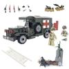 General Jim's Military Building Blocks US Army Ambulance WW2 (World War 2) Brick Building Vehicle - Military Ambulance Building Blocks Set for WWII or Brick Building Enthusiasts view 1