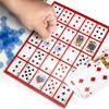 Brybelly Poker Keno Game Set with Cards and Chips - Adult Family Casino Board Game Night Gift Includes Deck of Playing Cards, 12 Boards, 200 Bingo Chips view 3