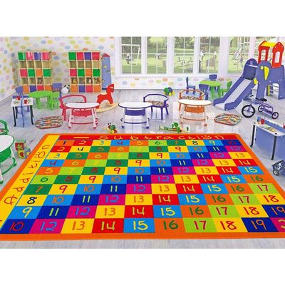 champion rugs Kids/Baby Room/Daycare/Classroom/Playroom Area Rug. Math. Numbers Chart. Educational. Fun. Non-Slip Back Learning Carpet (3 Feet X 5 Feet)
