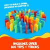 Bulk Dominoes Kinetic Domino Kit | Dominoes Set, STEM STEAM Small Toys, Family Games for Kids, Kids Toys and Games, Building, Toppling, Chain Reaction Sets (Jumpstarter) view 3