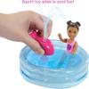 Barbie Skipper Babysitters Inc Playset with Skipper Doll, Color-Change Small Doll, Pool, Squirt Whale Toy & Accessories view 3