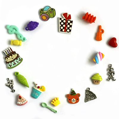TomToy Birthday Theme I Spy Trinkets for I Spy Bag/Bottle, 1-3cm, Set of 20 trinkets
