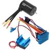 3650 Motor and ESC,1/10 RC Car Accessory 3100KV Motor 45A/60A/80A/120ABrushless ESC + Heat Sink Combination kit (80A) Car Model Accessory view 3