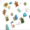 TomToy Christmas Blue I Spy Trinkets, Holidays Theme I Spy Bag, Bottle Fillers, 1-3cm, Set of 20 trinkets view 3