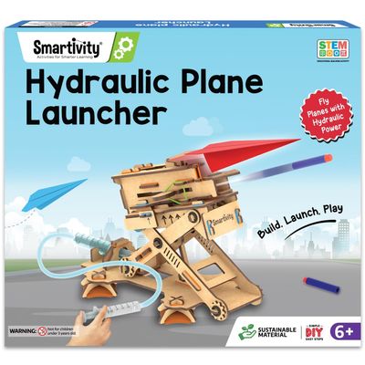 Smartivity DIY 2in1 Hydraulic Paper Airplanes & Darts Launcher STEM Toy for Kids Ages 6-14 Years I Birthday Gifts for Smart Kids | Science Kit for Boys & Girls 6, 8,10,12,14 Years Old
