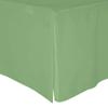 Cottington Lane Crib Bed Skirt Pleated Crib Skirt Dust Ruffle, 100% Natural Cotton, Nursery Crib Toddler Bedding Skirts for Baby Boys or Girls, 14" Soft Crib Dust Ruffle Drop Crib Skirt-Sage view 1