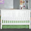 Cottington Lane Crib Bed Skirt Pleated Crib Skirt Dust Ruffle, 100% Natural Cotton, Nursery Crib Toddler Bedding Skirts for Baby Boys or Girls, 14" Soft Crib Dust Ruffle Drop Crib Skirt-Sage view 2