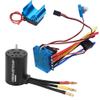 3650 Motor and ESC,1/10 RC Car Accessory 3100KV Motor 45A/60A/80A/120ABrushless ESC + Heat Sink Combination kit (120A) Motor And Esc Combo view 4