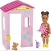 Barbie Skipper Babysitters Inc. Accessories Set with Small Toddler Doll & Pink Playhouse, Plus Pinwheel, Teddy Bear & Cup, Gift for 3 to 7 Year Olds view 2