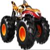 Hot Wheels Toy Monster Trucks, 1:24 Scale Die-Cast Tiger Shark, Oversized Play Vehicle for Kids & Collectors view 4