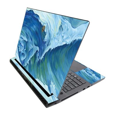 MightySkins Skin for Alienware M17 R3 (2020) & M17 R4 (2021) - Perfect Wave | Protective Viny wrap | Easy to Apply and Change Style | Made in The USA