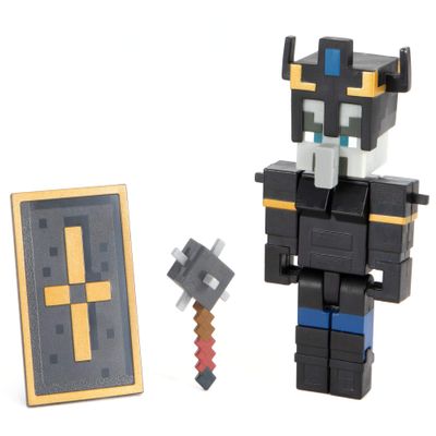 Minecraft Dungeons 3.25-in Collectible Illager Battle Figure and Accessories, Based on Video Game, Imaginative Story Play Gift for Boys and Girls Age 6 and Older
