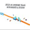 Hot Wheels Toy Cars & Track Set, HW Celebration Box of 6 1:64 Scale Vehicles, Track, Connectors, 4-Speed Launcher, Ramps, Activity Page & Stickers view 4