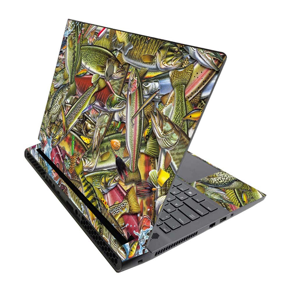 MightySkins Skin for Alienware M17 R3 (2020) & M17 R4 (2021) - Fish Puzzle | Protective Viny wrap | Easy to Apply and Change Style | Made in The USA