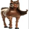 Mattel Spirit Untamed Herd Horse (Approx. 8-in), Moving Head, Chestnut Pinto with Long Black Mane & Playful Stance, Great Gift for Horse Fans Ages 3 Years Old & Up view 2