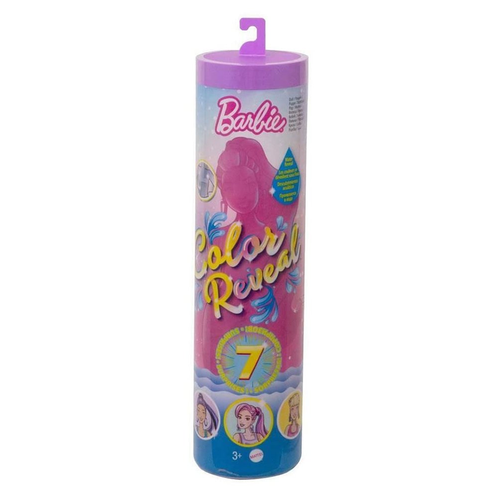 Barbie Color Reveal Doll & Accessories, Shimmer Series, 7 Surprises, 1 Doll (Styles May Vary)