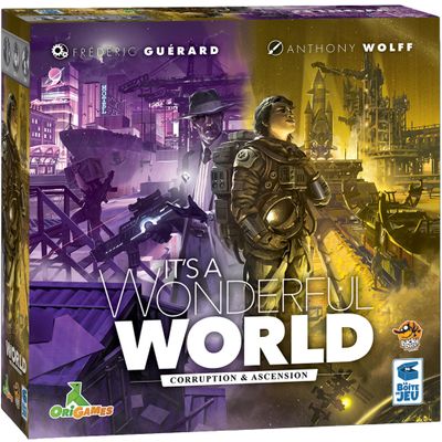 It's A Wonderful World Corruption & Ascension Board Game Expansion - Expand Your Empire with New Challenges, Ages 14+, 1-7 Players, 30-60 Minute Playtime, Made by Lucky Duck Games