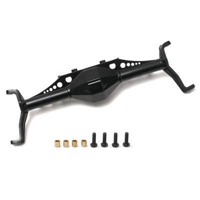RZXYL CNC Aluminum Front Axle Housing for Axial Capra 1.9 UTB 1/10 RC Car, One-Piece Design Axial Capra Axle Upgrade (Black)