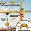 Mini Tudou RC Crane Toy,50.4 inch Tall 2.4GHz Remote Control Robotic Excavator,Educational Construction Vehicles Toy for Ages 6,7,8,9 Boys or Girls view 2
