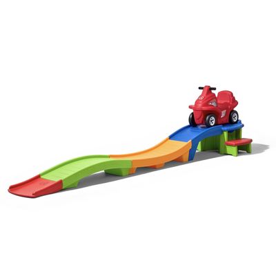 Step2 Up & Down Roller Coaster Toy for Kids, Ride On Push Car, Indoor/Outdoor Playset, Toddlers Ages 2 - 5 years old, Compact Storage, Max Weight 50 lb., Multicolor