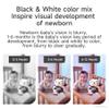TUMAMA Black and White Baby Toys for 3 6 9 12 Months,Plush Hanging Rattles,Newborn Stroller Toys for Boys and Girls,4 Pack view 2