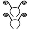 Asekonc 2 Pack Butterfly Elope Antenna Headband for Halloween Party Costume Cosplay Dress Up Pretend Play Accessory view 1