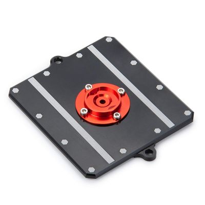 1Pcs RC Equipment Box Cover Plate Metal Receiver Box Cover Plate for 1/10 RC Crawler Car Axial Wraith RR10 90048