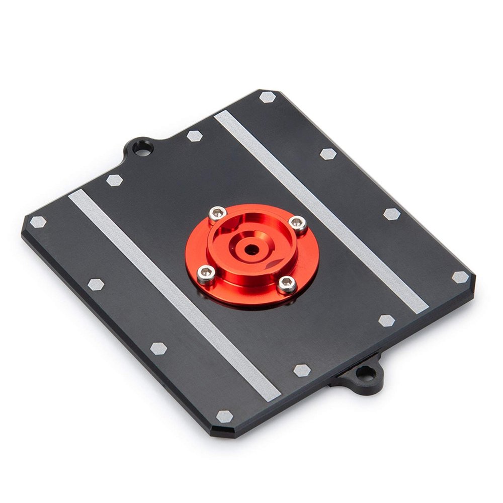 1Pcs RC Equipment Box Cover Plate Metal Receiver Box Cover Plate for 1/10 RC Crawler Car Axial Wraith RR10 90048