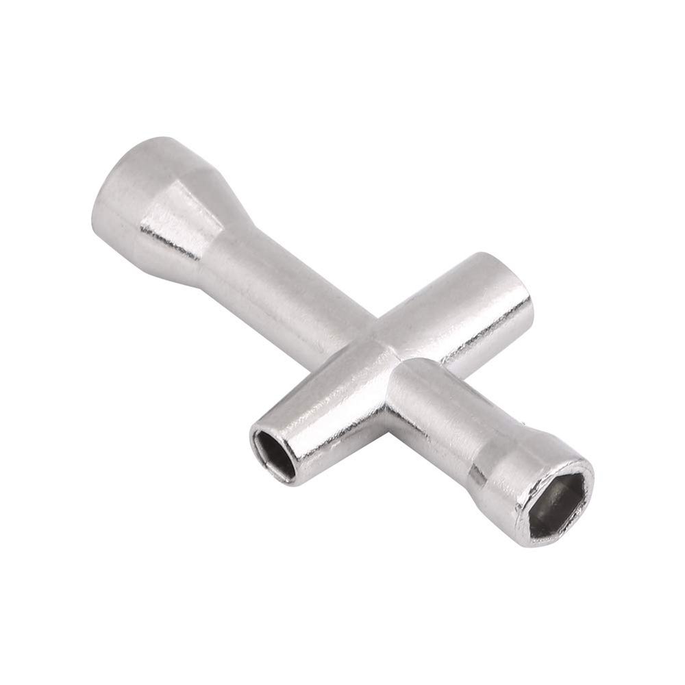 Dilwe Metal Cross Wrench, 4/5 / 5.5 / 7mm Cross Wrench Sleeve RC Crawler Car Accessory Car Model Accessory