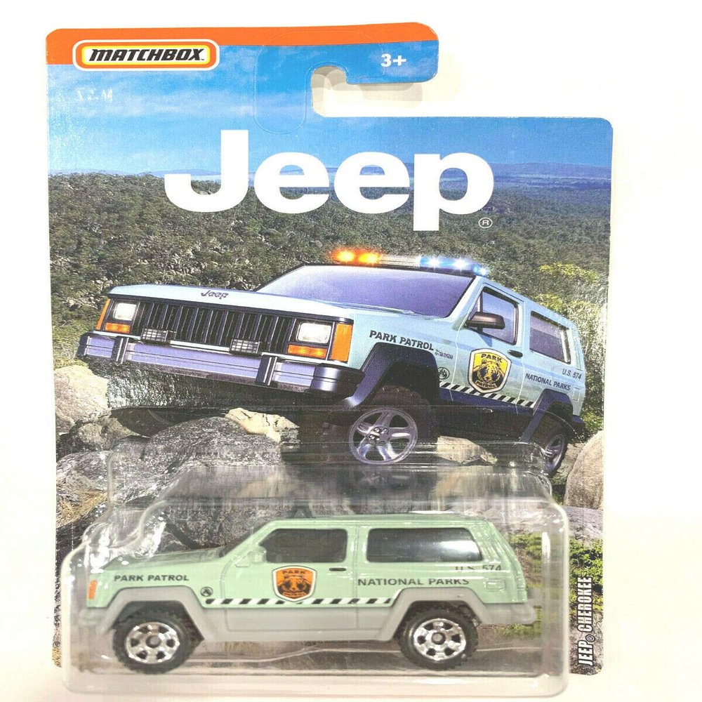 Matchbox 2019 Jeeep Series Mint Green Park Patrol Cherokee