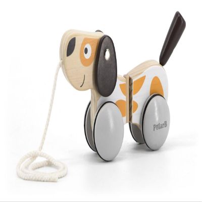 PolarB Wooden Pull-Along Puppy
