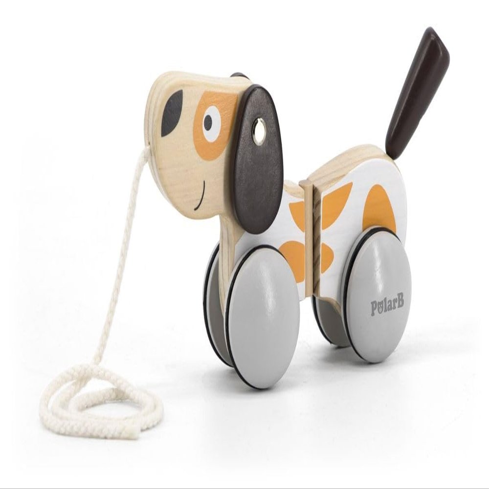 PolarB Wooden Pull-Along Puppy