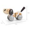 PolarB Wooden Pull-Along Puppy view 2