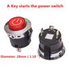 A Key Starts The Power Switch Button Start Switch Accessory, for Kids Powered Ride on car Children Electric Ride on Toys Replacement Parts view 2