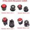 A Key Starts The Power Switch Button Start Switch Accessory, for Kids Powered Ride on car Children Electric Ride on Toys Replacement Parts view 3
