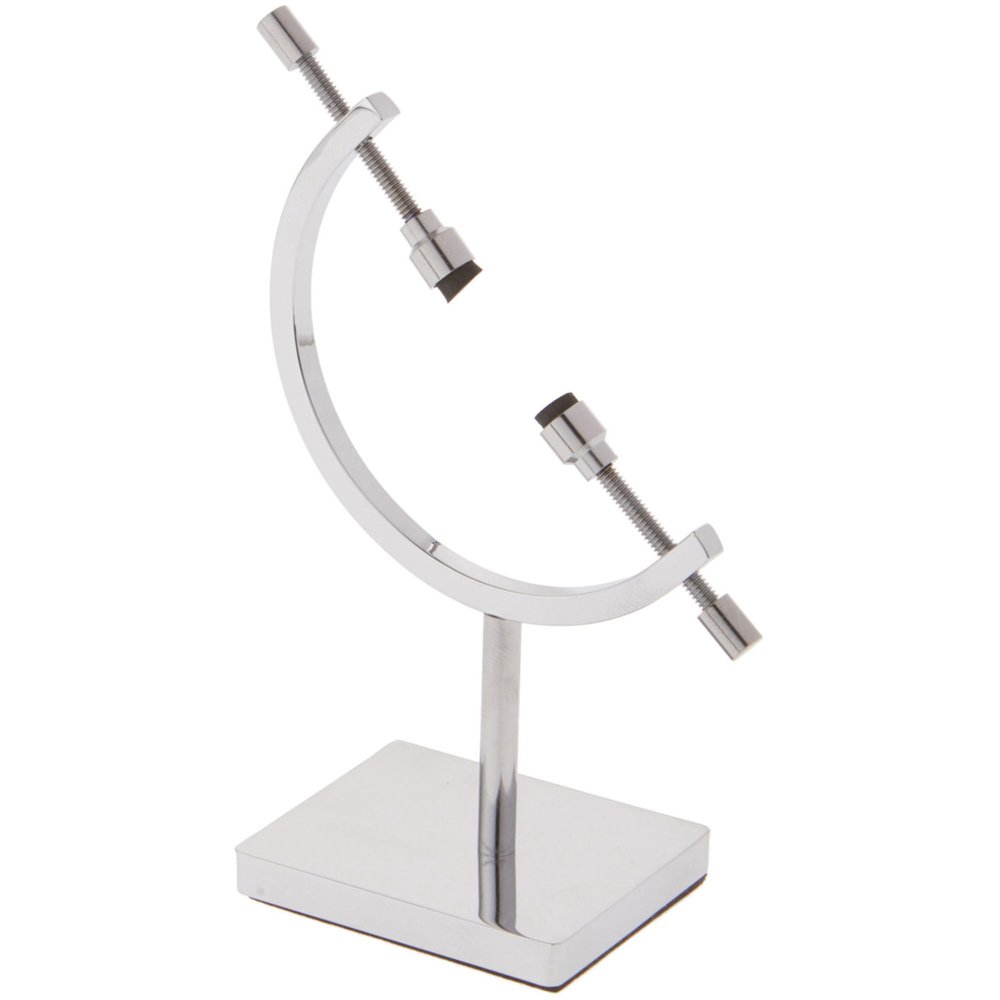 Bard's Chrome Sphere Holder Caliper Stand, 4.5" H x 2.375" W x 1.5" D (For 0.375" to 1.75" Items), Pack of 4