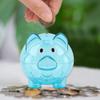 , Baby Savings Bank, Transparent 3.93Inch Bank, for Boys Unique Girls Home Decor(Small Blue) view 3