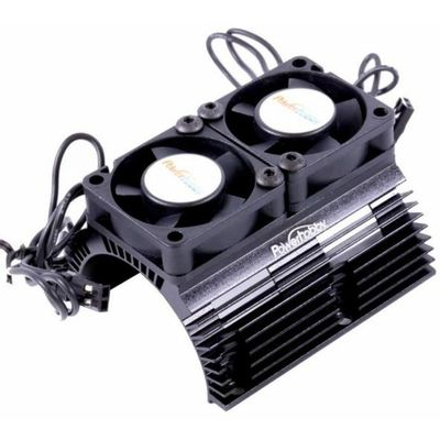 Power Hobby Power Hobby Heat Sink w Twin Tornado High Speed FansPH1289BLACK